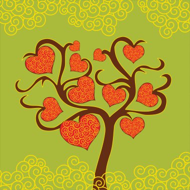 Sevgililer günü ağaç