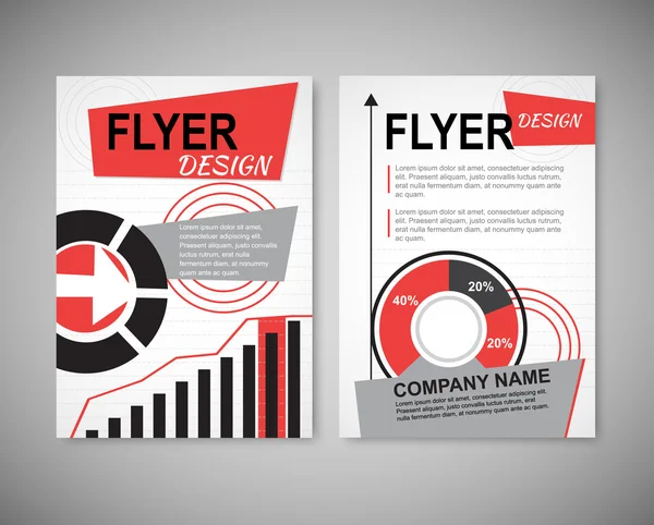 Vector Brochure Flyer design Layout template — Stock Photo, Image