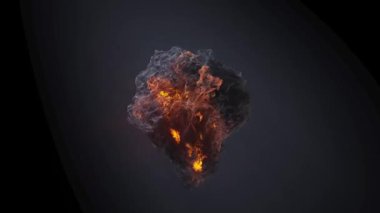 Canlandırılmış Cadılar Bayramı sahnesinde dönen toz ve sis bulutlarından parlayan uğursuz bir kafatası var. Korku projelerine, başlık sahnelerine ve tatil promosyonlarına korkutucu bir atmosfer eklemek için mükemmel..