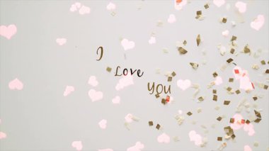 Sevgililer günü arkaplanı aşk sözcüğüyle.