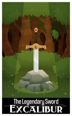 Excalibur: The sword in the stone poster clipart