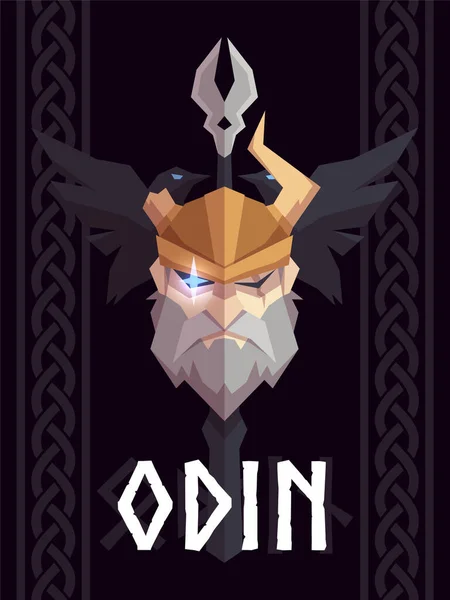 Odin 'in yüz blazonu - Norveç Mitolojisi