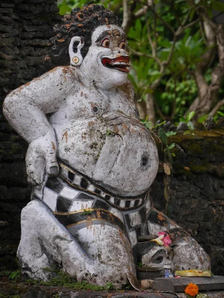 Detailní Záběr Balijského Démona Břichem Pura Sangara Chrámu Sanur Bali — Stock fotografie