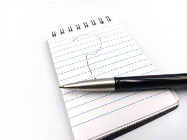 kalem ve defter soru işareti
