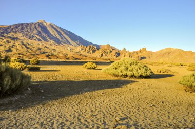 Teide bir ay peyzaj