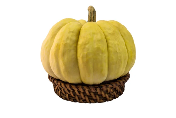 Calabaza aislada en fondo blanco con clippingpath — Foto de Stock