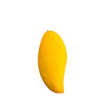 Olgun mango kırpma yolu ile beyaz arka plan izole