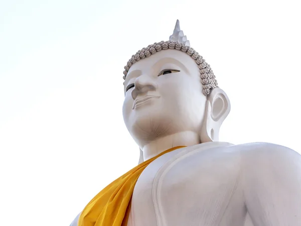 Estátua de Buda branco — Fotografia de Stock