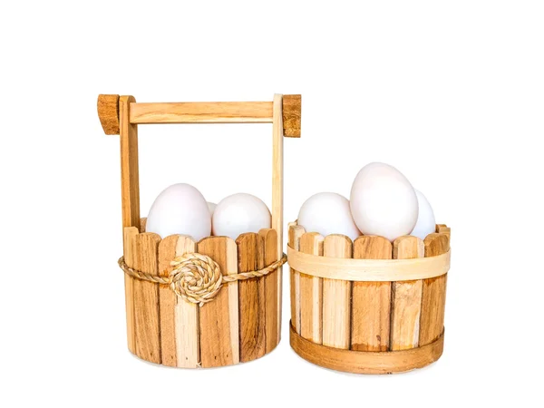 Утки яйца на белом фоне с clippingpath — стоковое фото