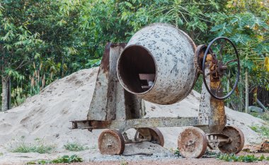 eski çimento mikseri