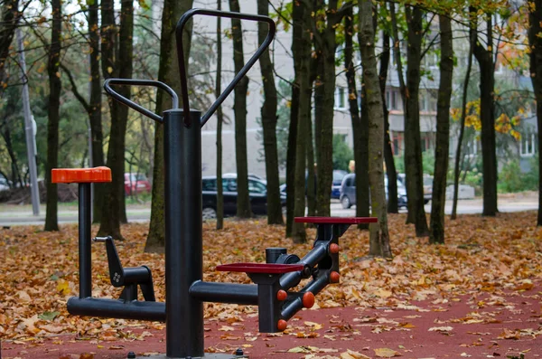 Outdoor Gym Empty Covid Pandemic — Stock Photo, Image