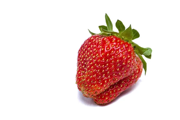 Strawberries on a white background. Strawberry isolate on a white background. Photo for printing or insertion into design. — Stock Photo, Image