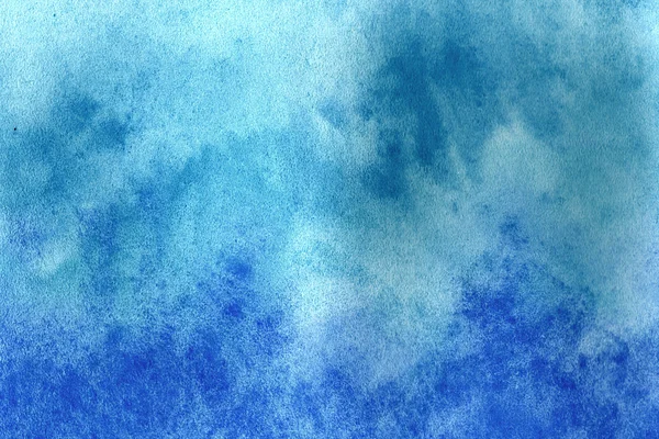 Blauwe grunge in aquarel. — Stockfoto