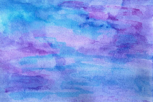 Blau-lila Grunge in Aquarell — Stockfoto