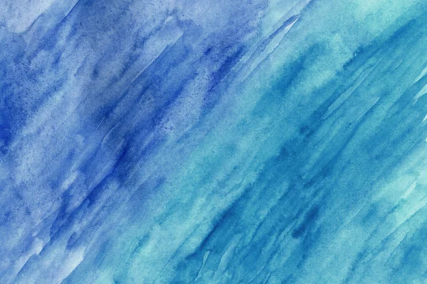 Blauwe grunge in aquarel. — Stockfoto