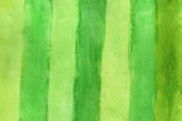 Green stripes in watercolor — Stock Photo, Image