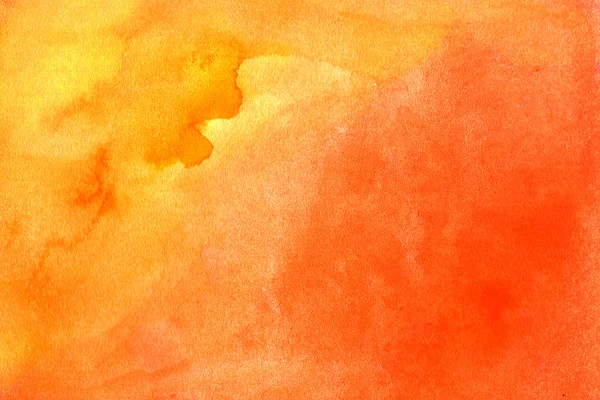 Oranje achtergrond in aquarel grunge. — Stockfoto