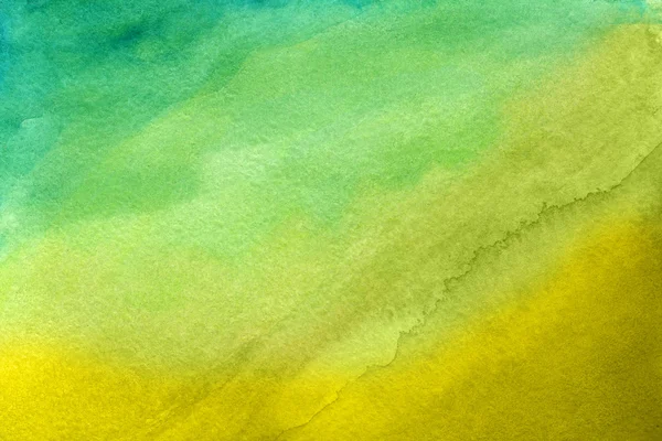 Grunge jaune-vert à l'aquarelle. — Photo