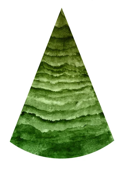 Árvore de Natal em aquarela — Fotografia de Stock