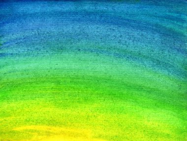 Sulu boyalı sarı-yeşil-mavi grunge