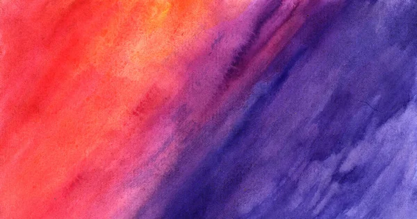 Purple-red-orange grunge background in watercolor