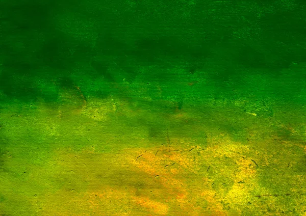 Grunge amarelo-verde em guache. — Fotografia de Stock