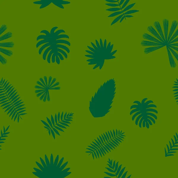 Seamles tropical abstrait fond vert — Image vectorielle