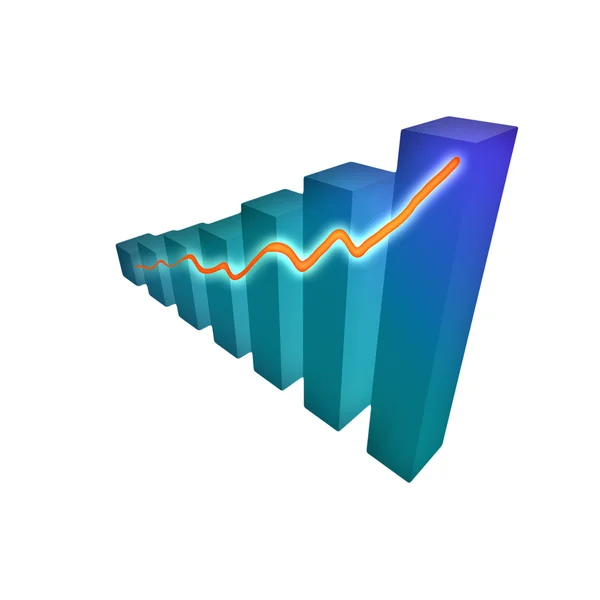 Gráfico de crecimiento — Foto de Stock