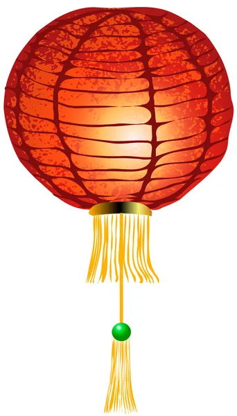 Векторная иллюстрация. Китайский фонарь на белом фоне . — стоковый вектор