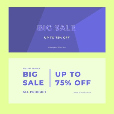 Ticari tanıtım amaçlı asgari tasarım vektörü için web pankartı modern şablon arka planı