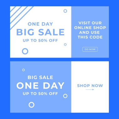 Ticari tanıtım amaçlı asgari modern düz tasarım vektörü için web pankartı sosyal medya şablonu