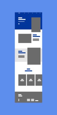 İş çevrimiçi satışı için web sitesi şablonu düzenlenebilir dosya vektörü