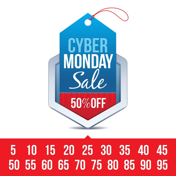 Cyber Monday Sale Badge — Stock Vector