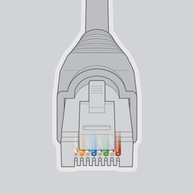 Ethernet ağ kablosu konektörü