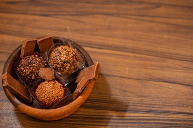 Düğün partisi için güzel şekerler. Seçici odak.