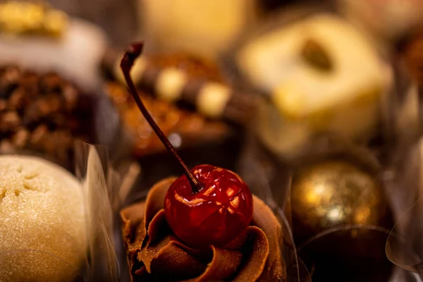 Dulces Finos Para Fiesta Bodas Enfoque Selectivo —  Fotos de Stock