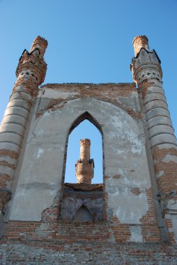 Ostrog Novomalyn Rivne bölge bölge kalenin kalıntıları