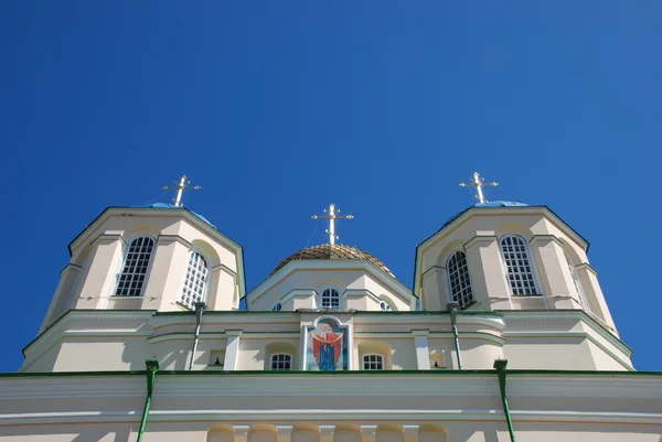 Widok ogólny Monaster Ostrog miejscowości Międzyrzecz powiat równe region — Zdjęcie stockowe