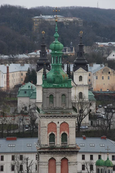 Tower Dormition Cathedral in Lviv — Stock Photo, Image