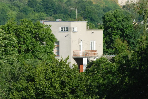 Starý dům před válkou (polsky) — Stock fotografie