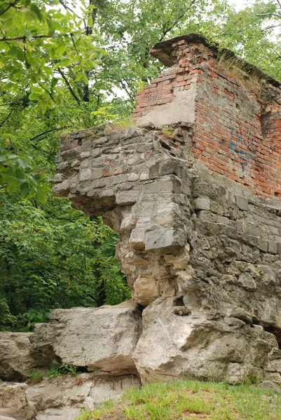The remains of the defense wall of the old castl