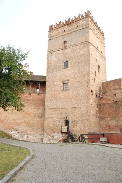 Αμυντικό πύργο και τους τοίχους Κάστρο Lutsk — Φωτογραφία Αρχείου