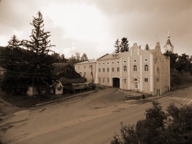 Eski kasabanın tarihi merkezi.