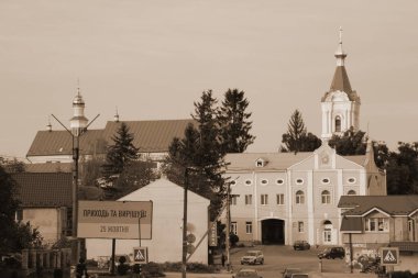 Eski kasabanın tarihi merkezi.