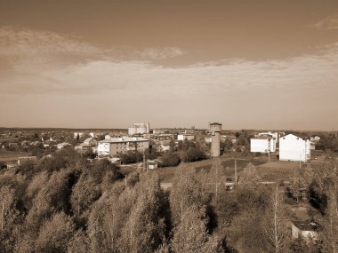 Pencereden şehre olan manzara.          