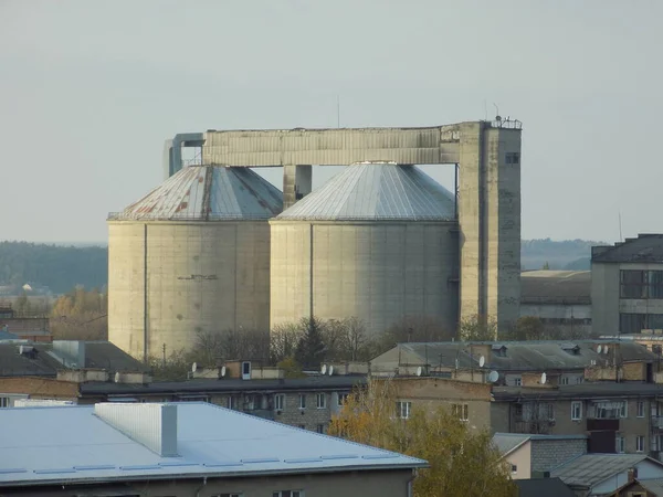 Pohled Okna Města — Stock fotografie