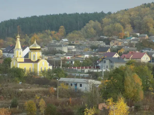 Вид Окна Город — стоковое фото