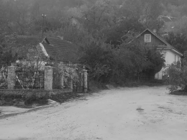 Holzhaus Ukrainischen Dorf — Stockfoto