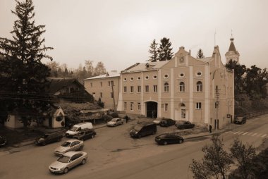   Eski kasabanın tarihi merkezi.