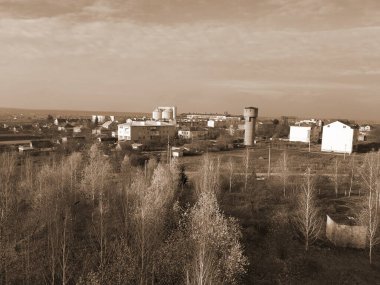 Pencereden şehre olan manzara.                              